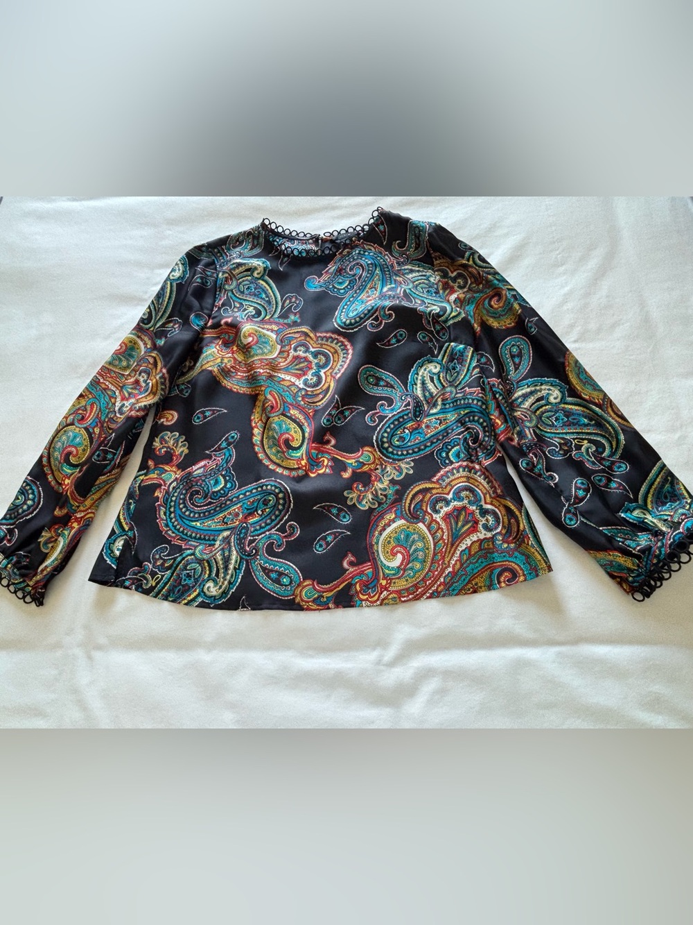 NWOT! RARE! J.Crew Silk Blouse in Paisley Print